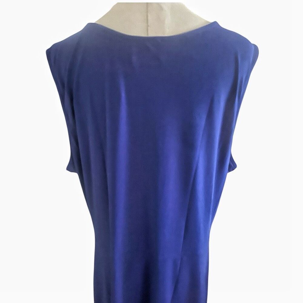 Leota Plus Size Blue Twist Design Dress Size 3X NWT - Picture 4 of 5